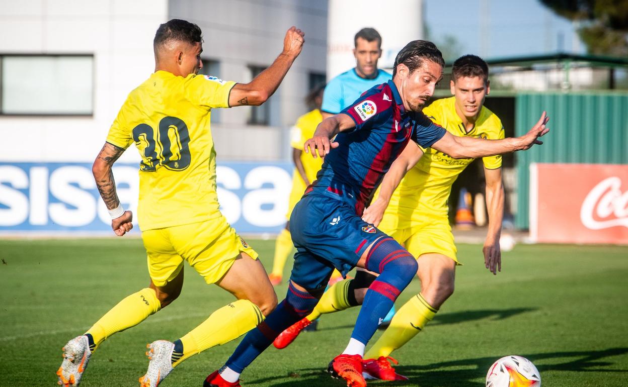 José Campaña, durante el encuentro de pretemporada frente al Villarreal 