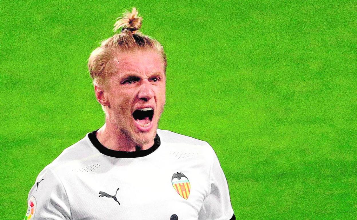 Daniel Wass, durante un partido de la pasada temporada. 