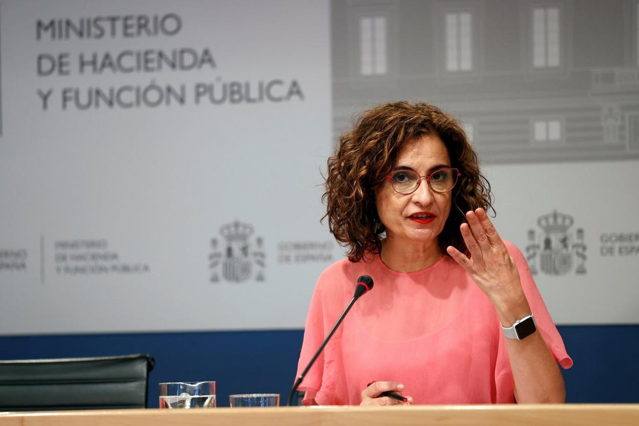 u La ministra de Hacienda y Función Pública, María Jesús Montero. efe