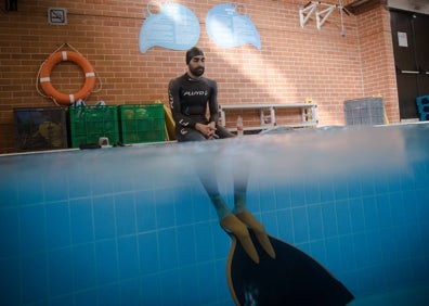 Imagen secundaria 1 - Aparisi logró un quinto puesto final en el Mundial de apnea el pasado mes de junio en Serbia. 