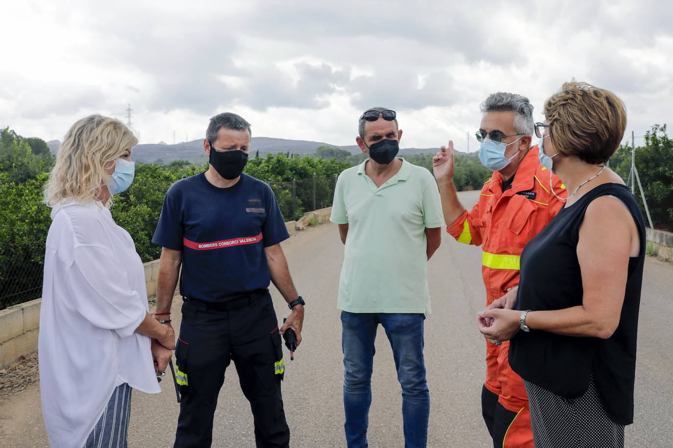 Incendio en Rafelguaraf (agosto 2021). 