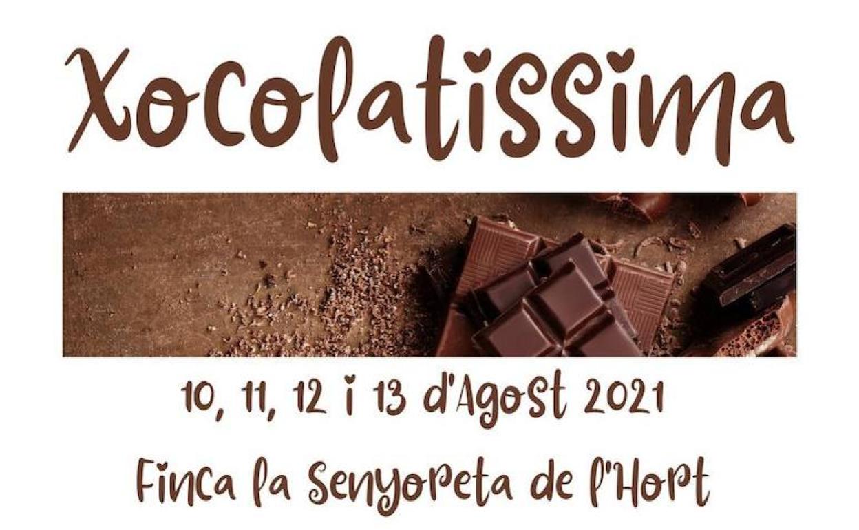 El cartel que promociona 'Xocolatíssima'. 