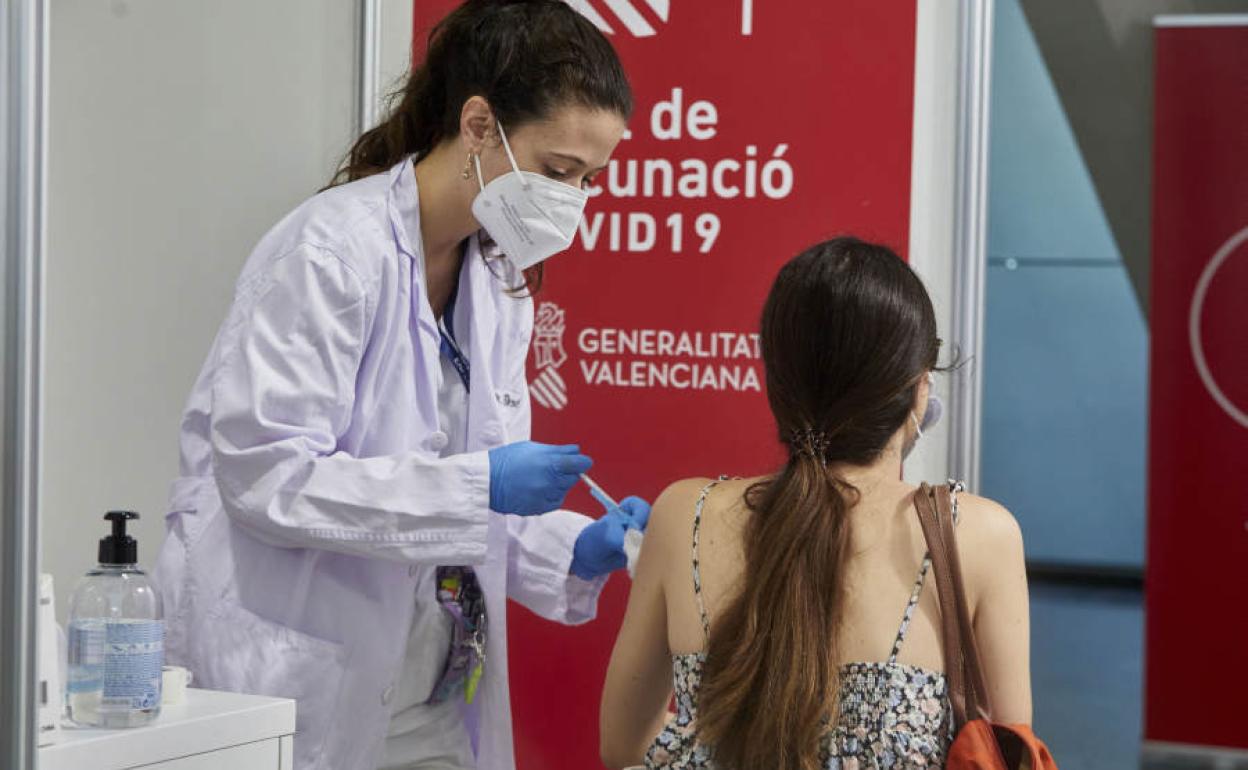 Vacunación contra el Covid-19 en Valencia.