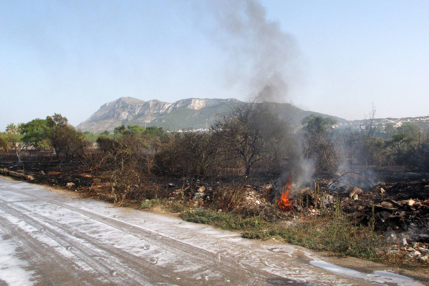 Incendio en Dénia.