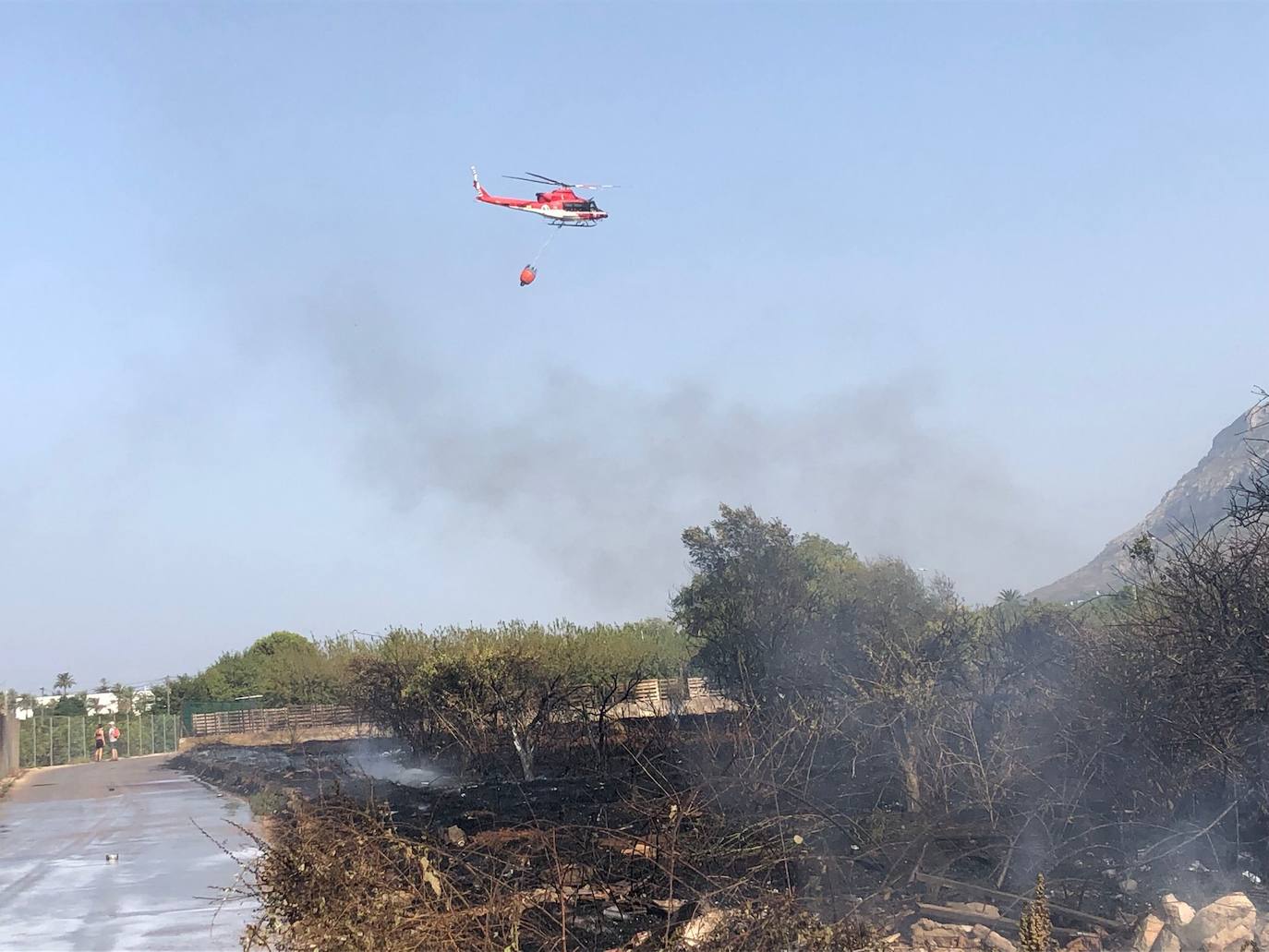 Incendio en Dénia