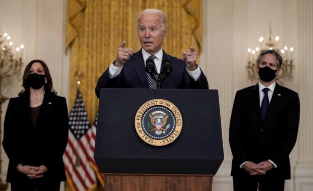 Biden advierte a los talibanes de una respuesta contundente en caso de ataque