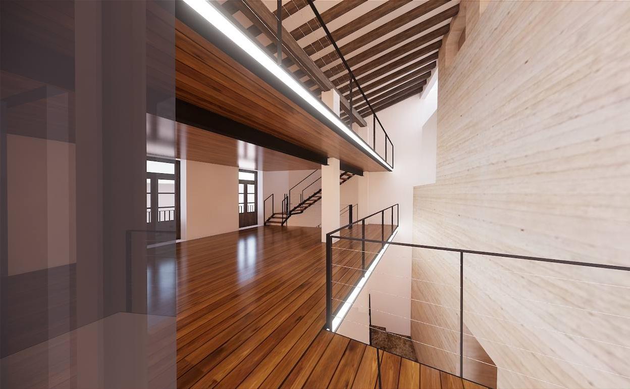 El edificio albergará diferentes espacios culturales. 