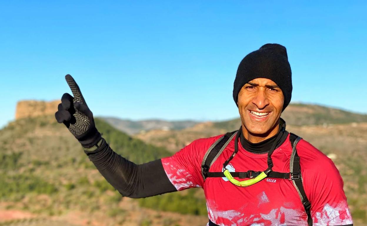 Ondo, en una salida a la montaña, una de sus pasiones que también le sirven de entrenamiento. 