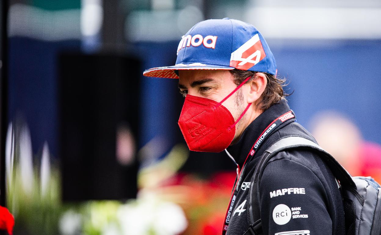 Fernando Alonso, durante el Gran premio de Austria 