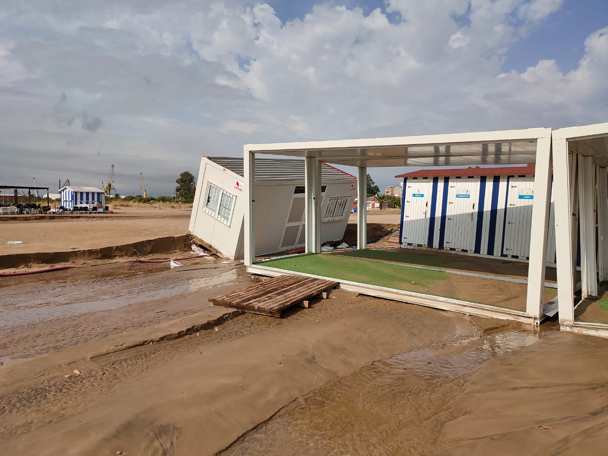 Los efectos de la lluvia en Sagunto