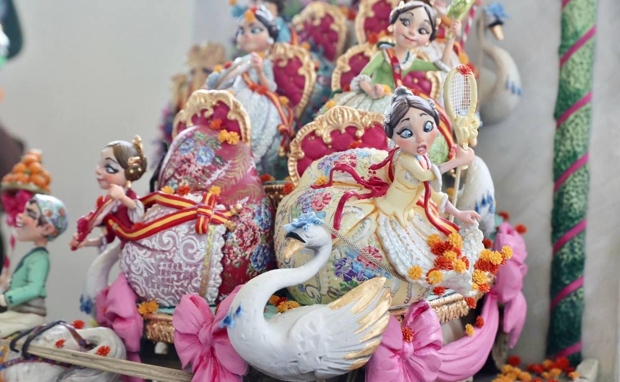 Detalle del Ninot Indultat Infantil de las Fallas 2021.