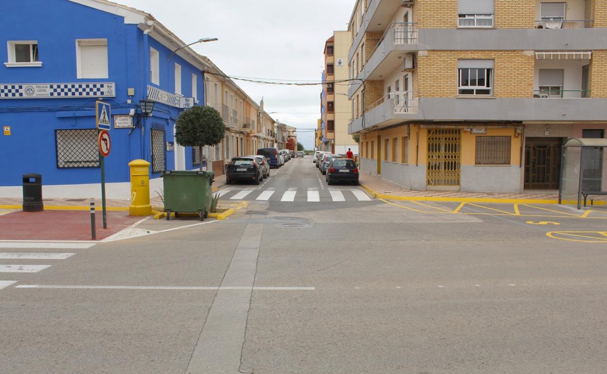 Calle Santa Creu de Almussafes. 