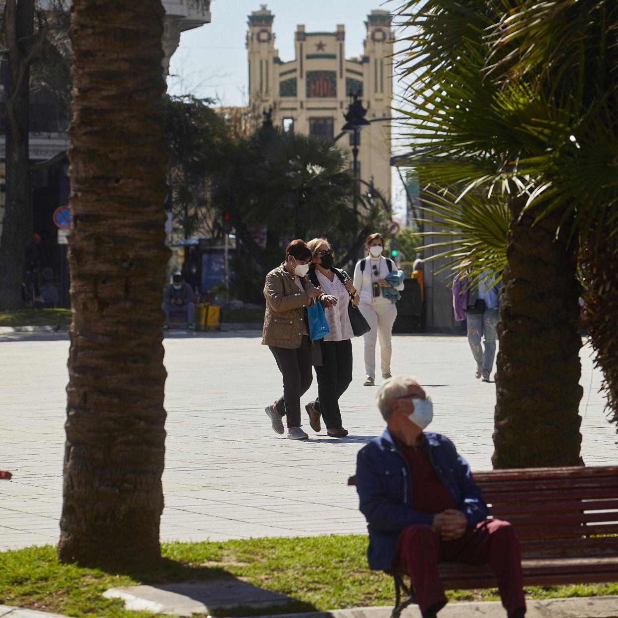 Plaza del Ayuntamiento de Valencia, en una imagen reciente. iván arlandis