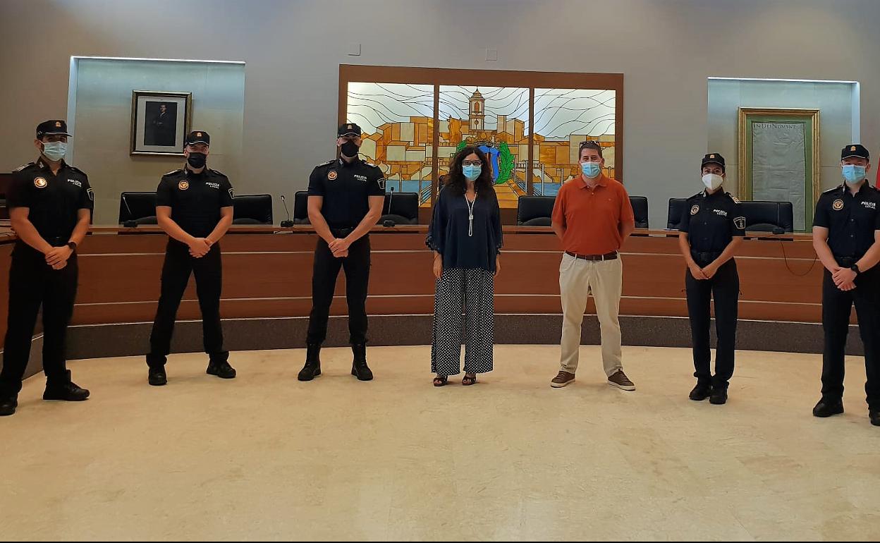 Nuevos agentes de la Policía Local de Carlet.