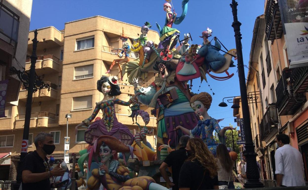 Falla Vilanova de  Gandia, ganadora de 2021. 