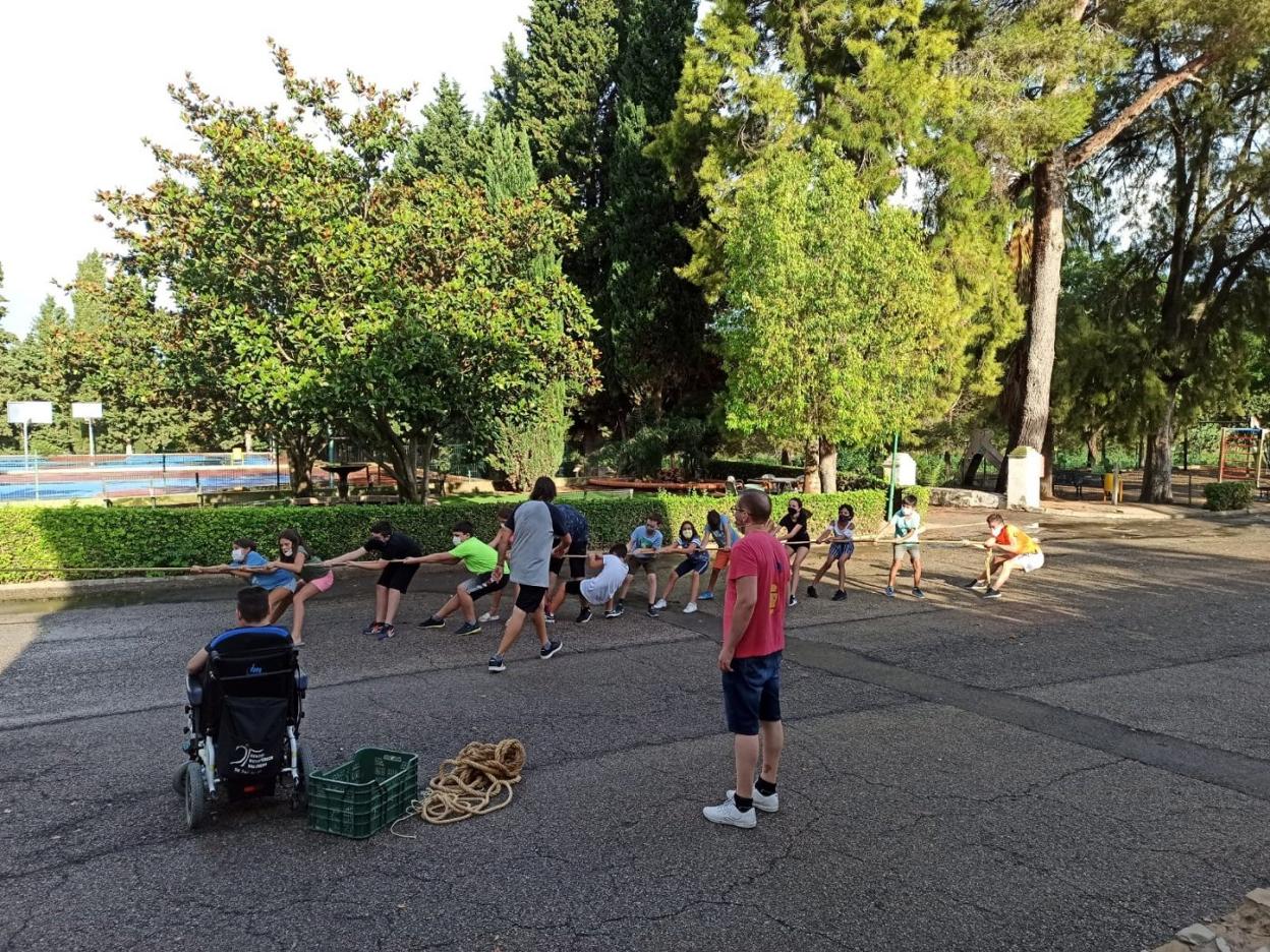 Una de las actividades del campamento. lp