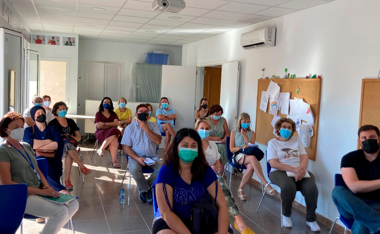 Reunión de los implicados en el plan de Benifaió. 