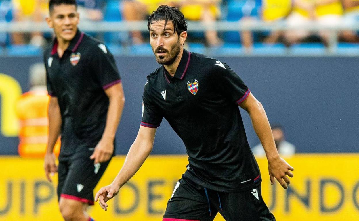 José Campaña, durante el partido contra el Cádiz. 