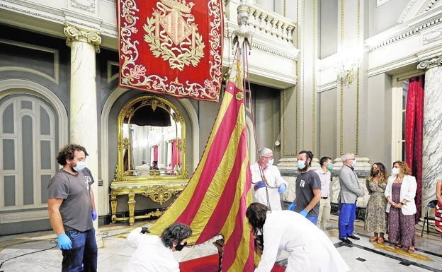 La Senyera, el icono cultural que mejor luce