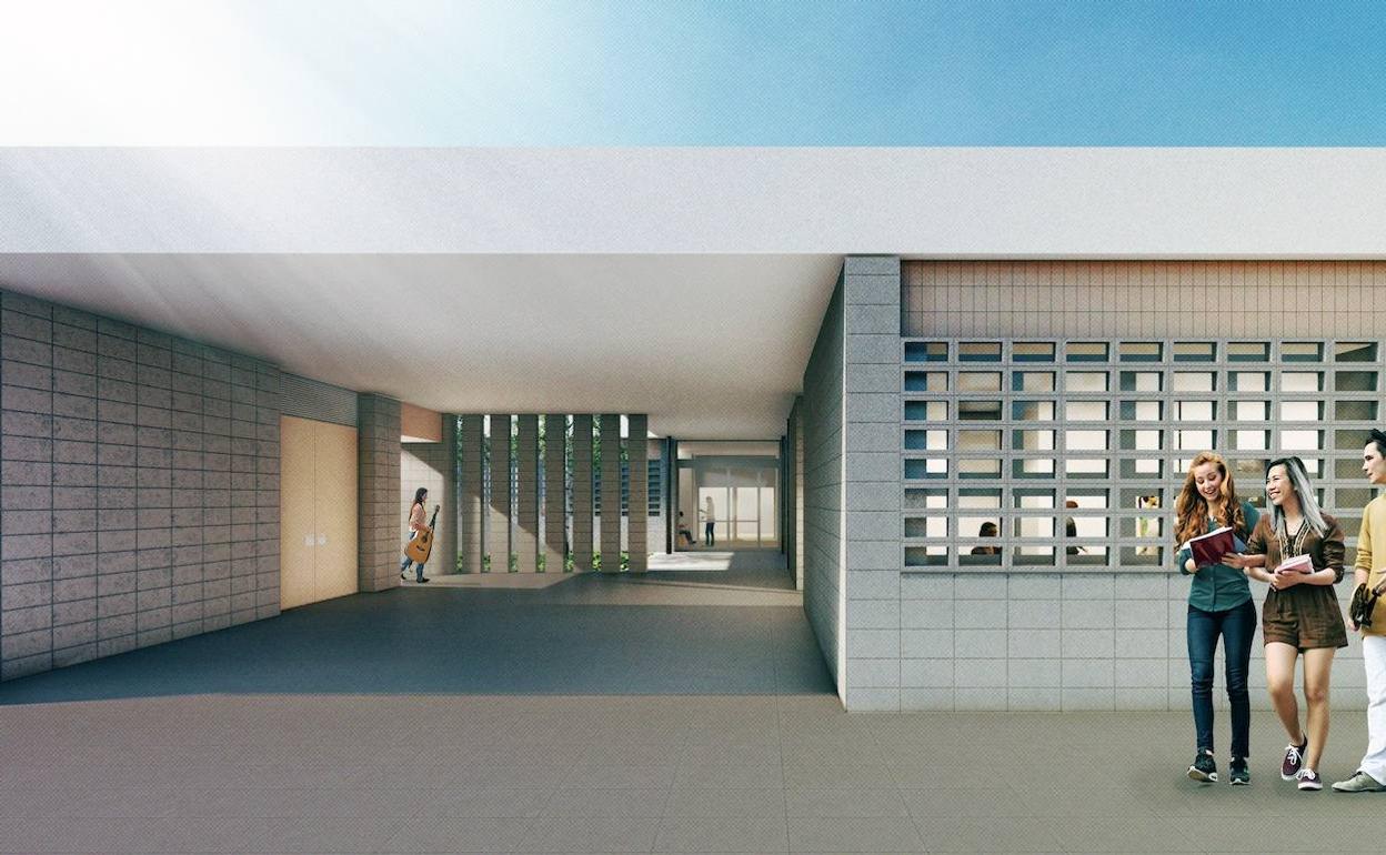 Recreación de uno de los espacios del centro. 