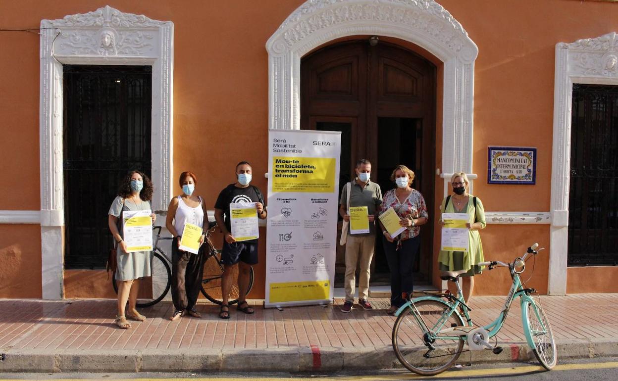 La presentación del informe de movilidad en la Mancomunitat de l'Horta Sud. 