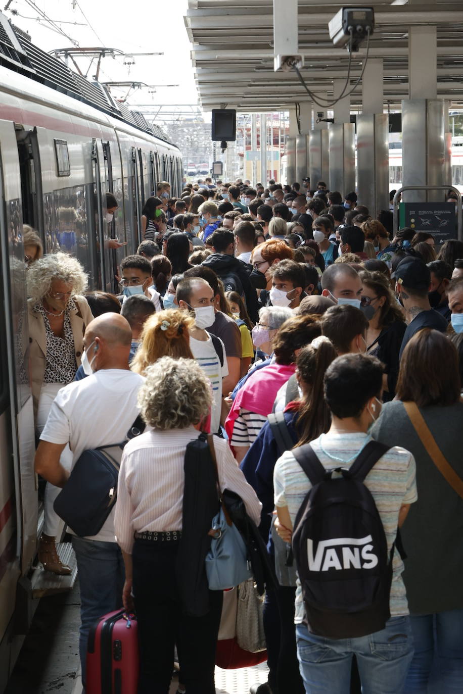 Fotos: La huelga de maquinistas de Renfe provoca cancelaciones en plena hora punta