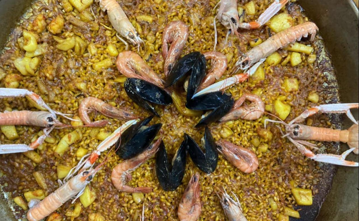 Paella de mariscos