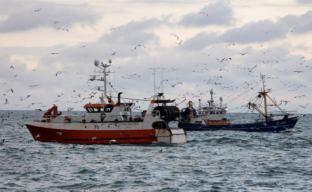 Pesqueros franceses.