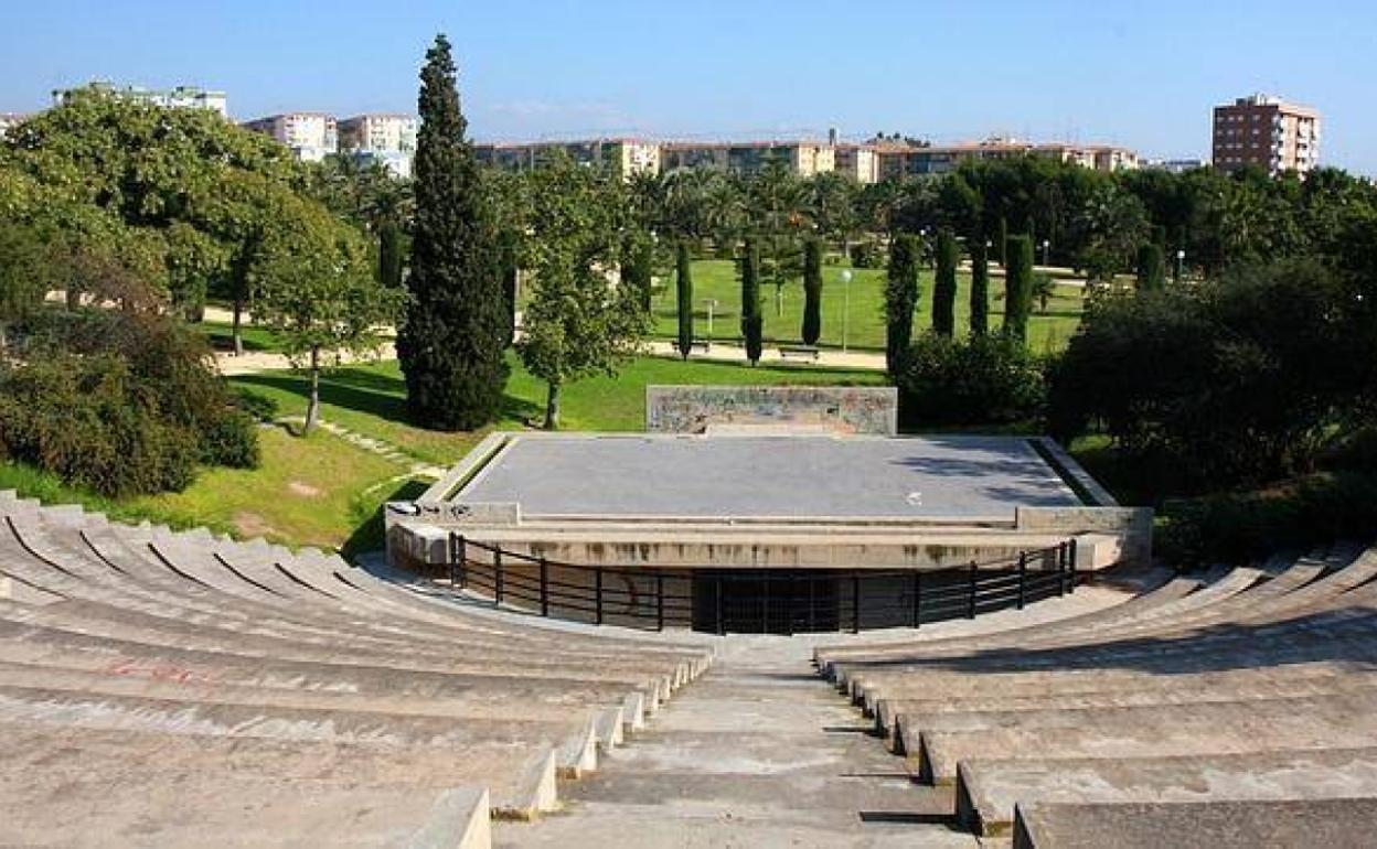 Anfiteatro del parque Lo Morant, en Alicante. 