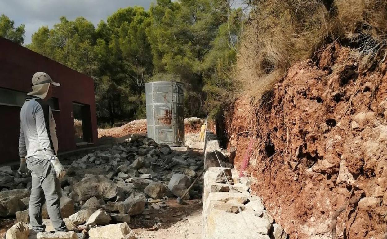 Los trabajos en la Casa Roja para albergar la Unidad de Respiro. 