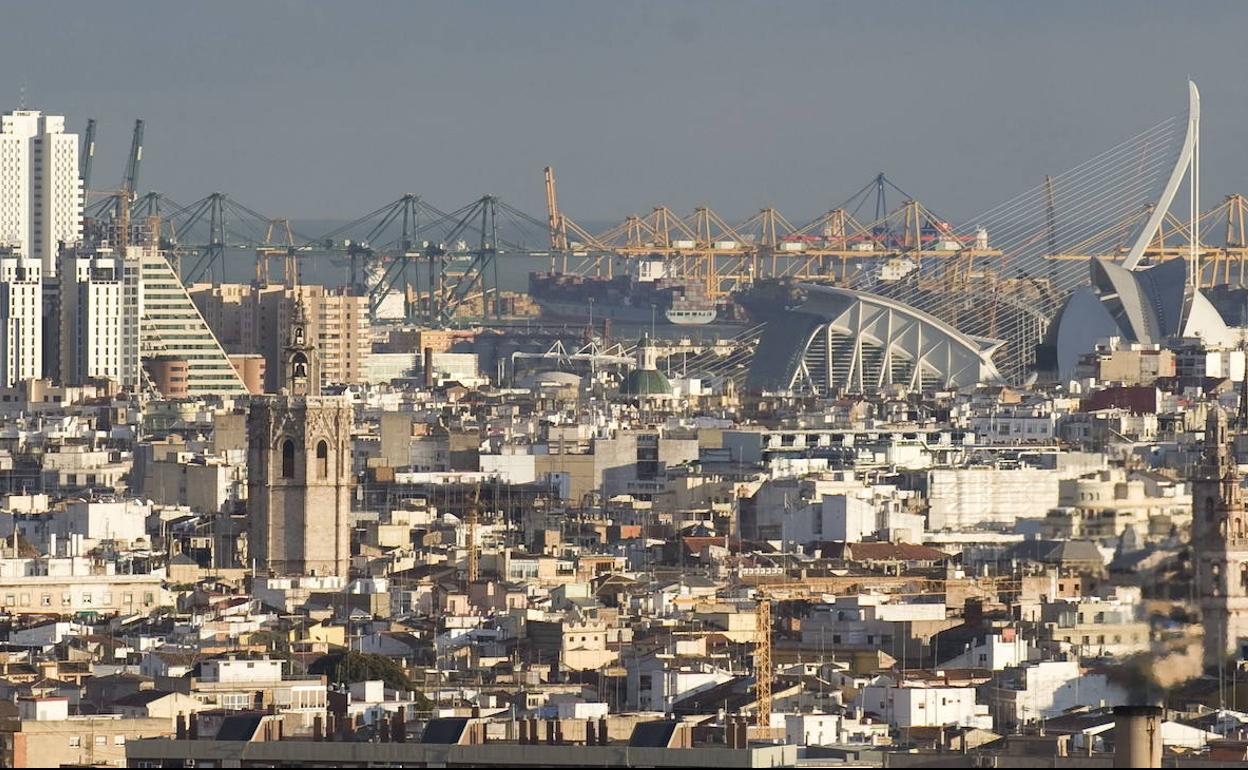 Vista de la ciudad de Valencia.