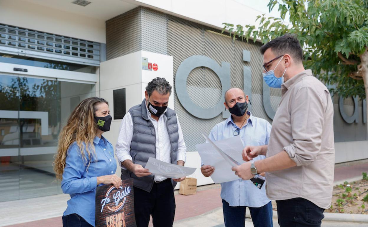 Directivos de Coempa junto al alcalde, Vicente Arques, y el concejal de Hacienda, José Pastor