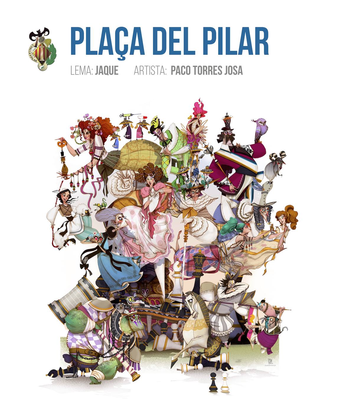 Falla Plaza del Pilar. Artista: Paco Torres. Presupuesto: 280.000 euros