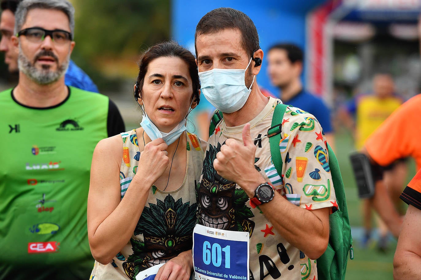 Este domingo, 1.500 corredores se han lanzado a las calles de Valencia para disputar la prueba de la Carrera Universitat de València, que alcanza en 2021 su novena edición. Los participantes han recorrido 5. 570 metros. 