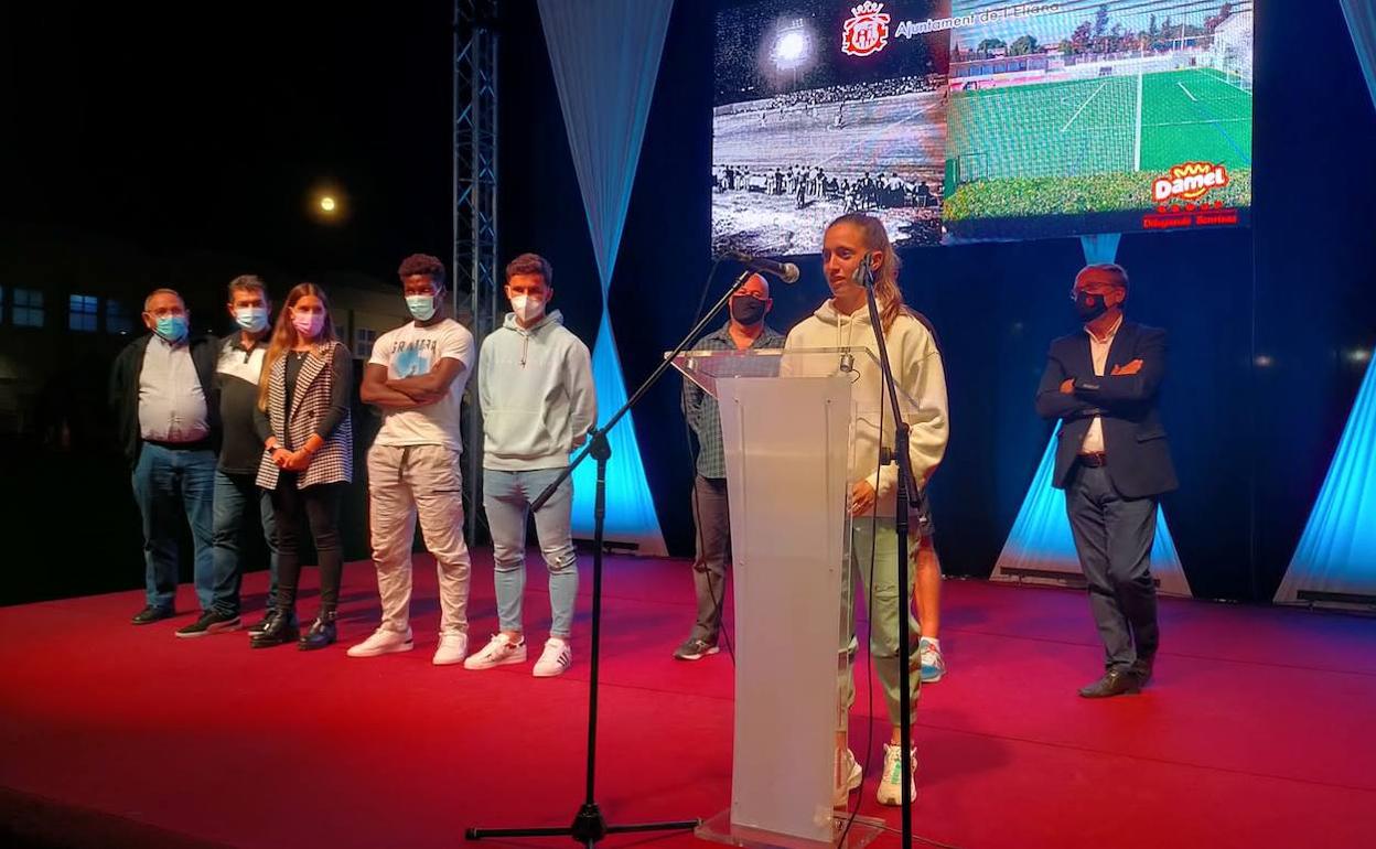 Un instante de la presentación. 