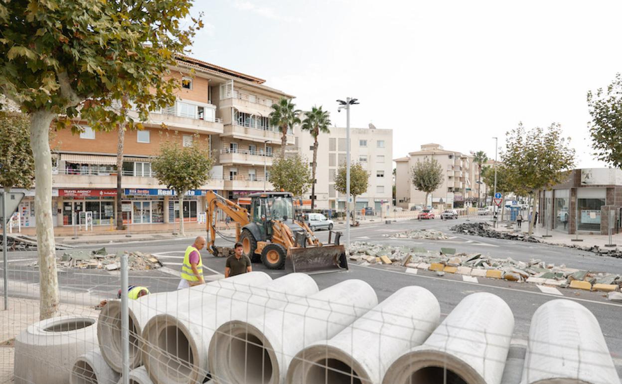 Estado actual de las obras en el cruce afectado