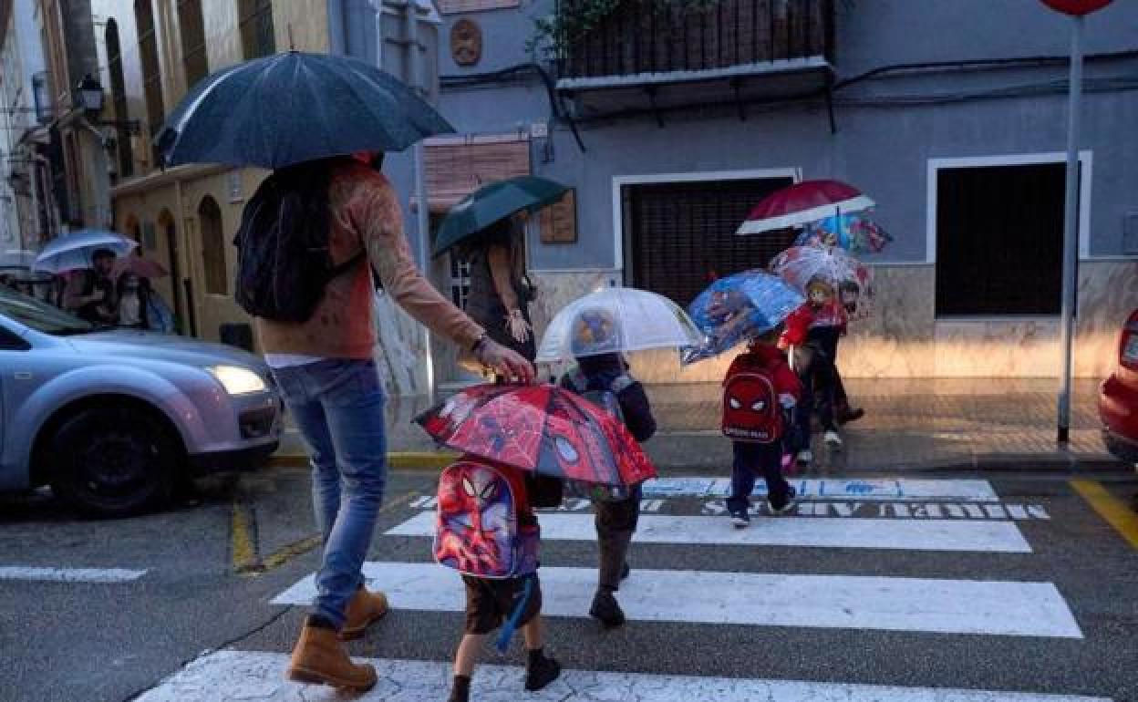 Lluvia en Gandia. 