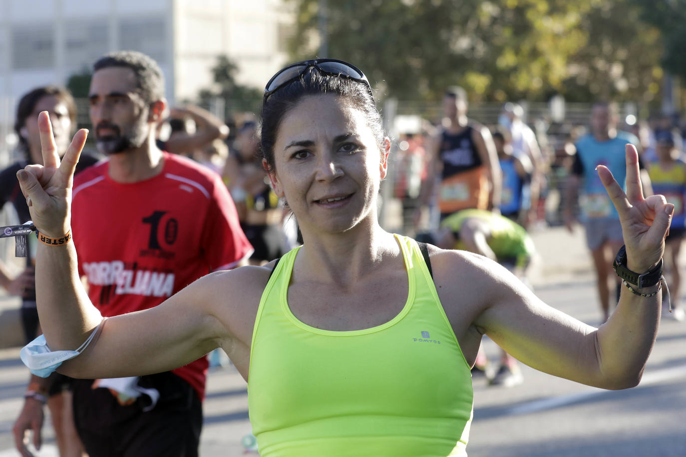 Fotos: Así ha sido la llegada de los héroes a la meta del Medio Maratón de Valencia 2021