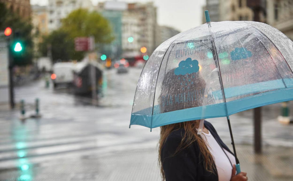 Lluvia en Valencia.