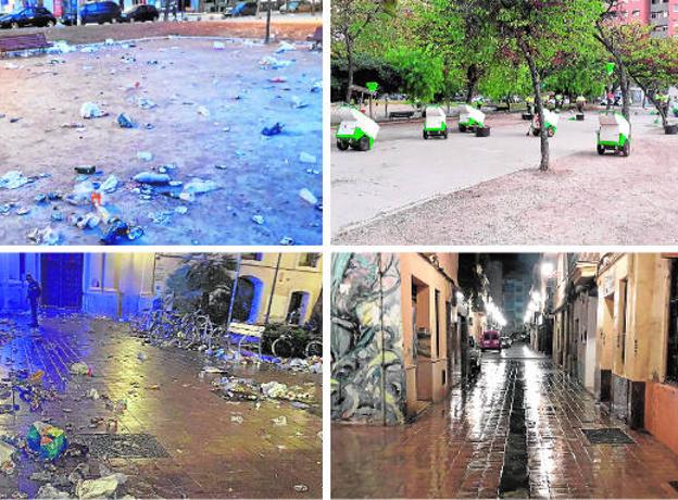 La limpieza del botellón cuesta un millón al año en Valencia