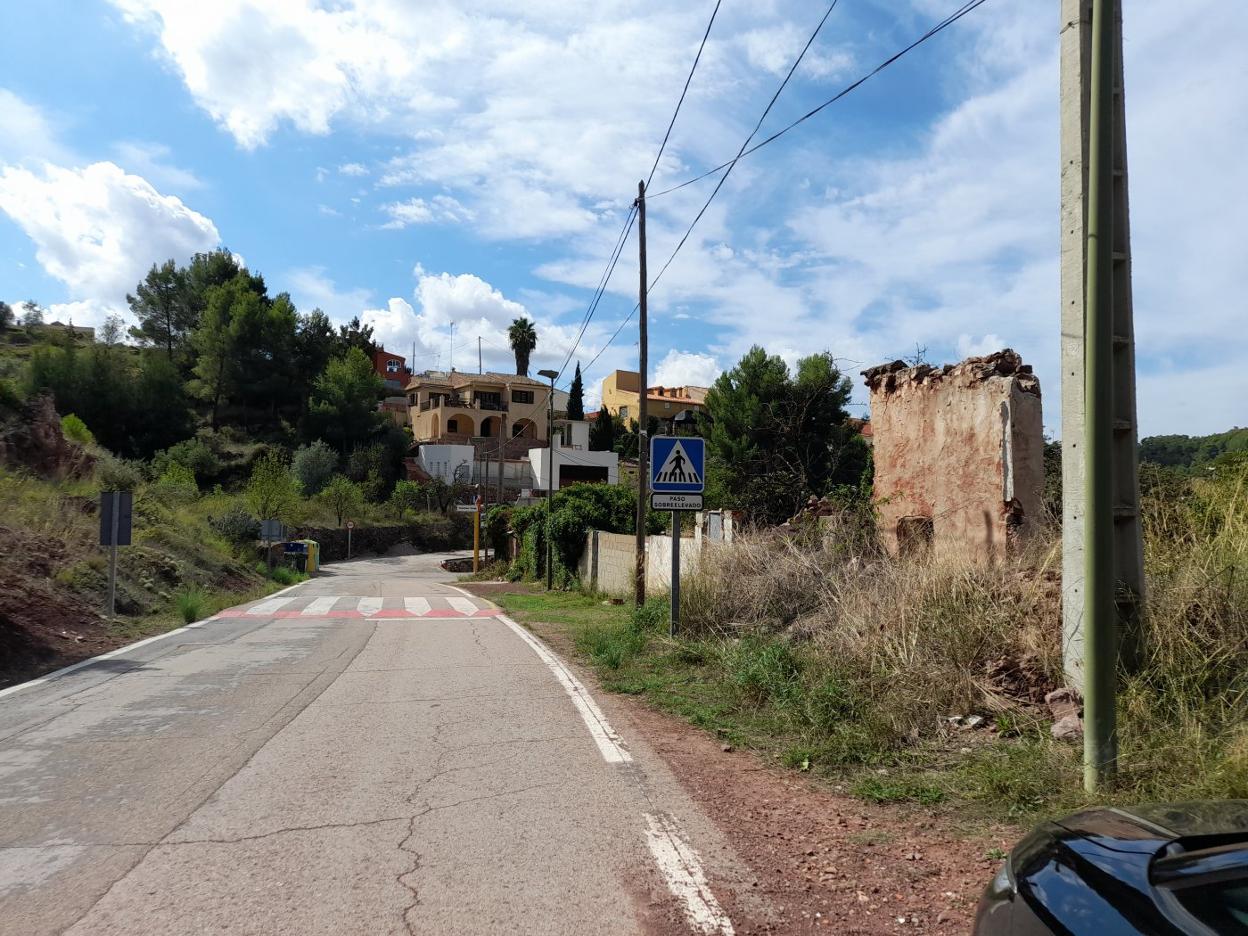 La carretera de acceso a Marines viejo, en la actualidad. manuel garcía