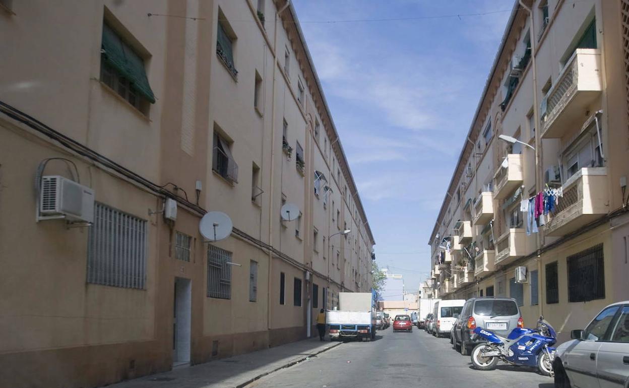 Barrio de las Casitas Rosa en la Malvarrosa, en una imagen reciente.