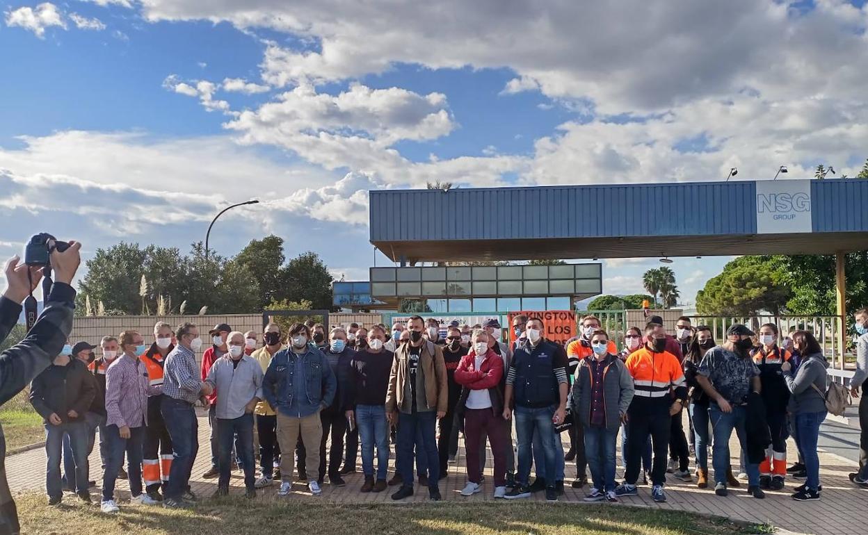 Protesta de los trabajadores. 