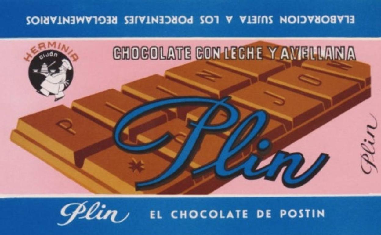 Envoltorio de chocolates Plin, Gijón. 