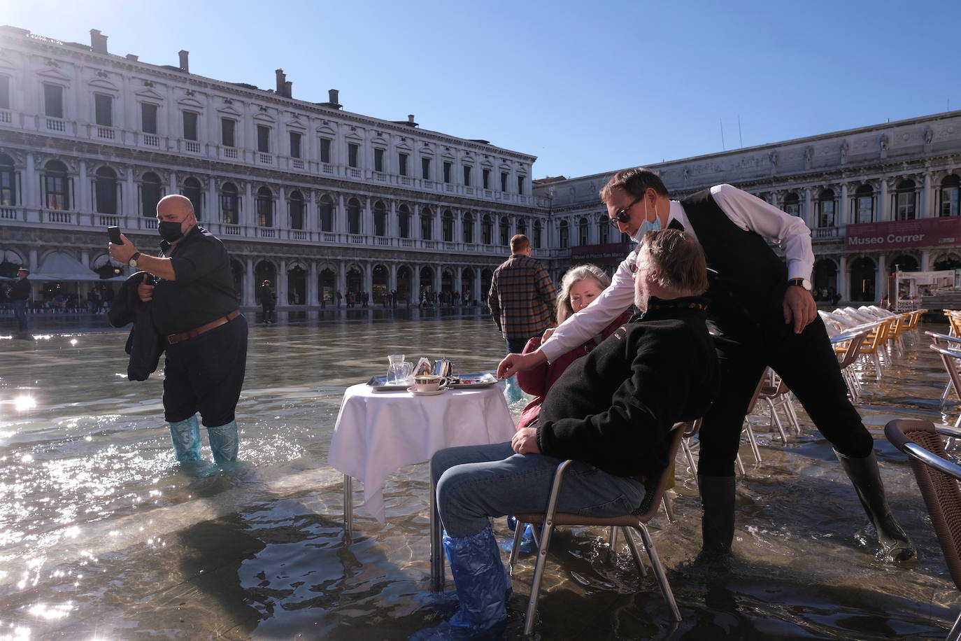 Fotos Venecia: El acqua alta vuelve a Venecia