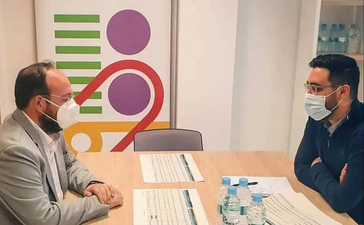 Un momento de la reunión. 