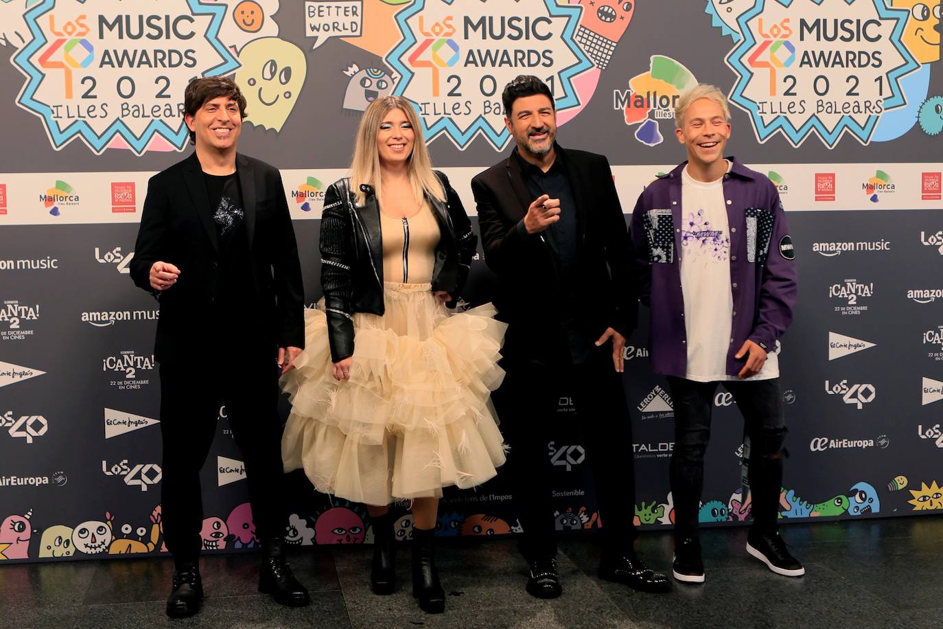 Dani Moreno, Cristina Boscá, Tony Aguilar y Oscar Martinez 