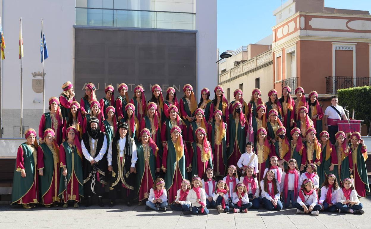 Las componentes de la filà Almoràvides. 