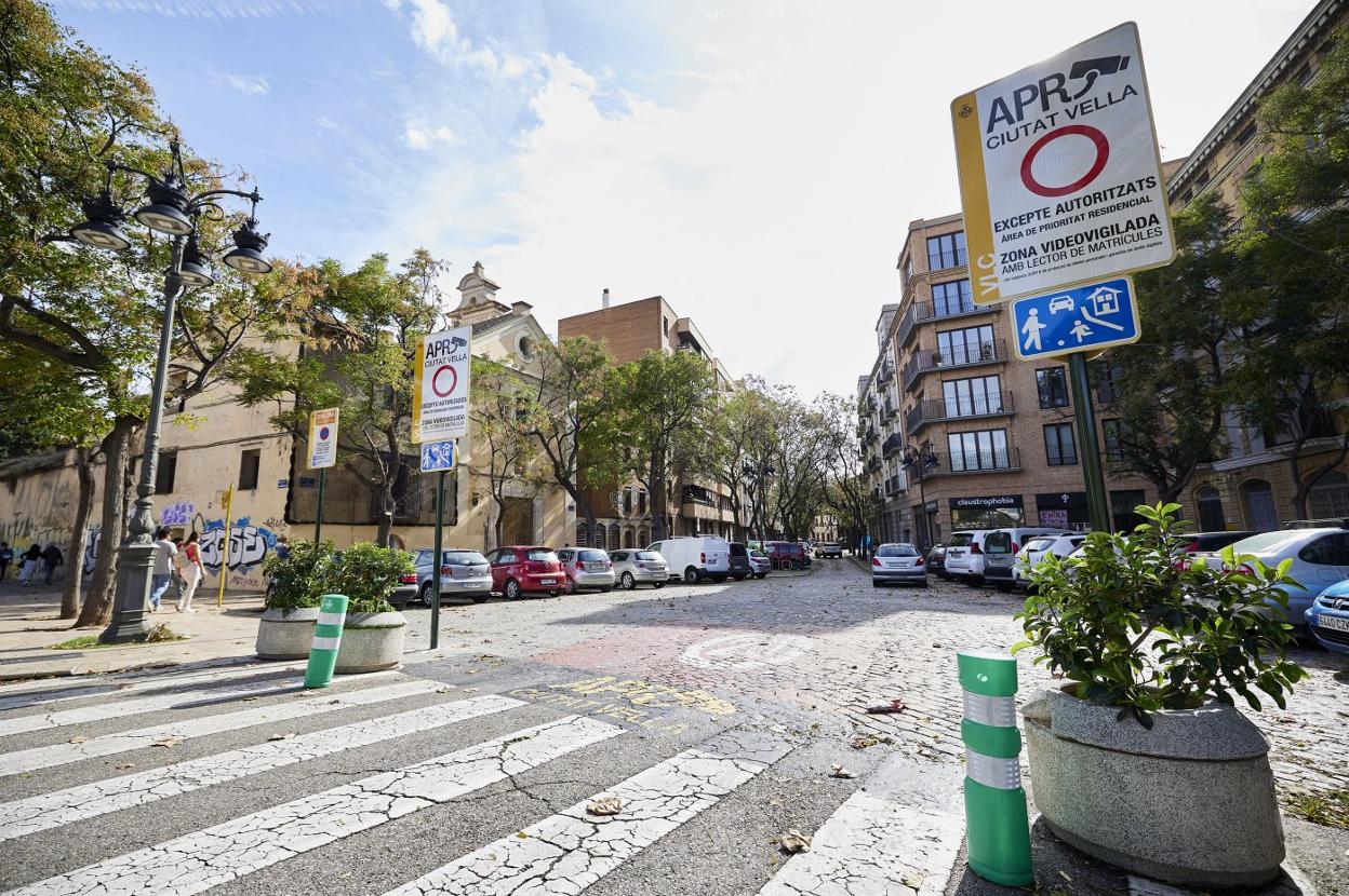 Plaza Portal Nou, uno de los lugares con cámaras. 