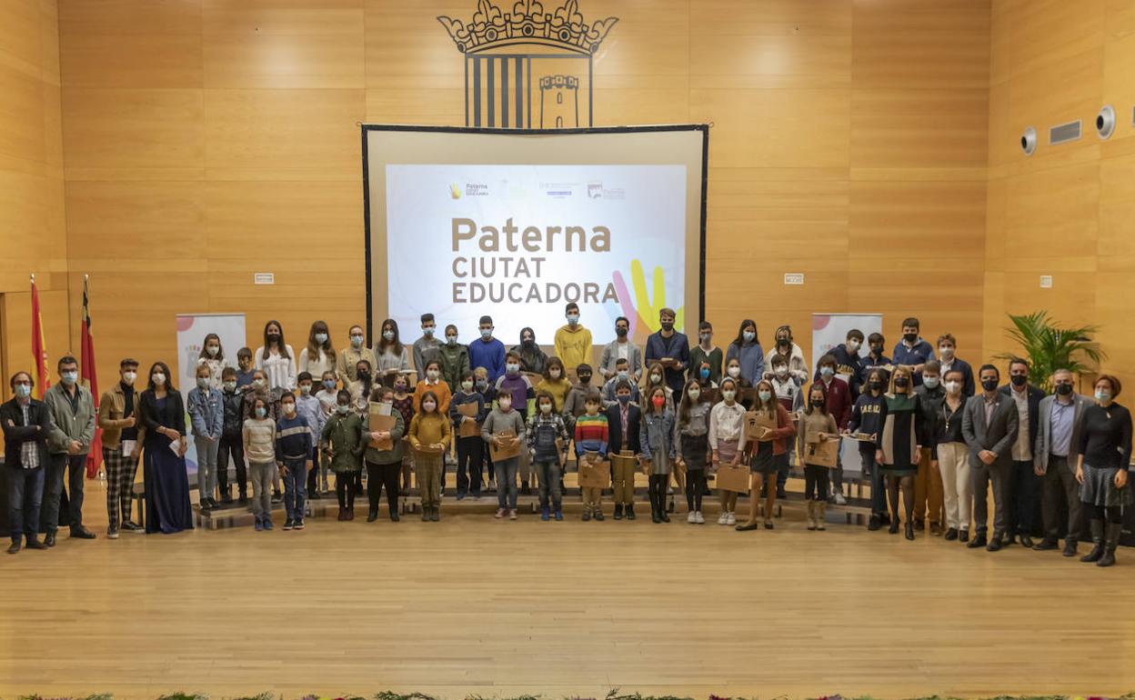 Los componentes del Consejo de la Infancia de Paterna. 